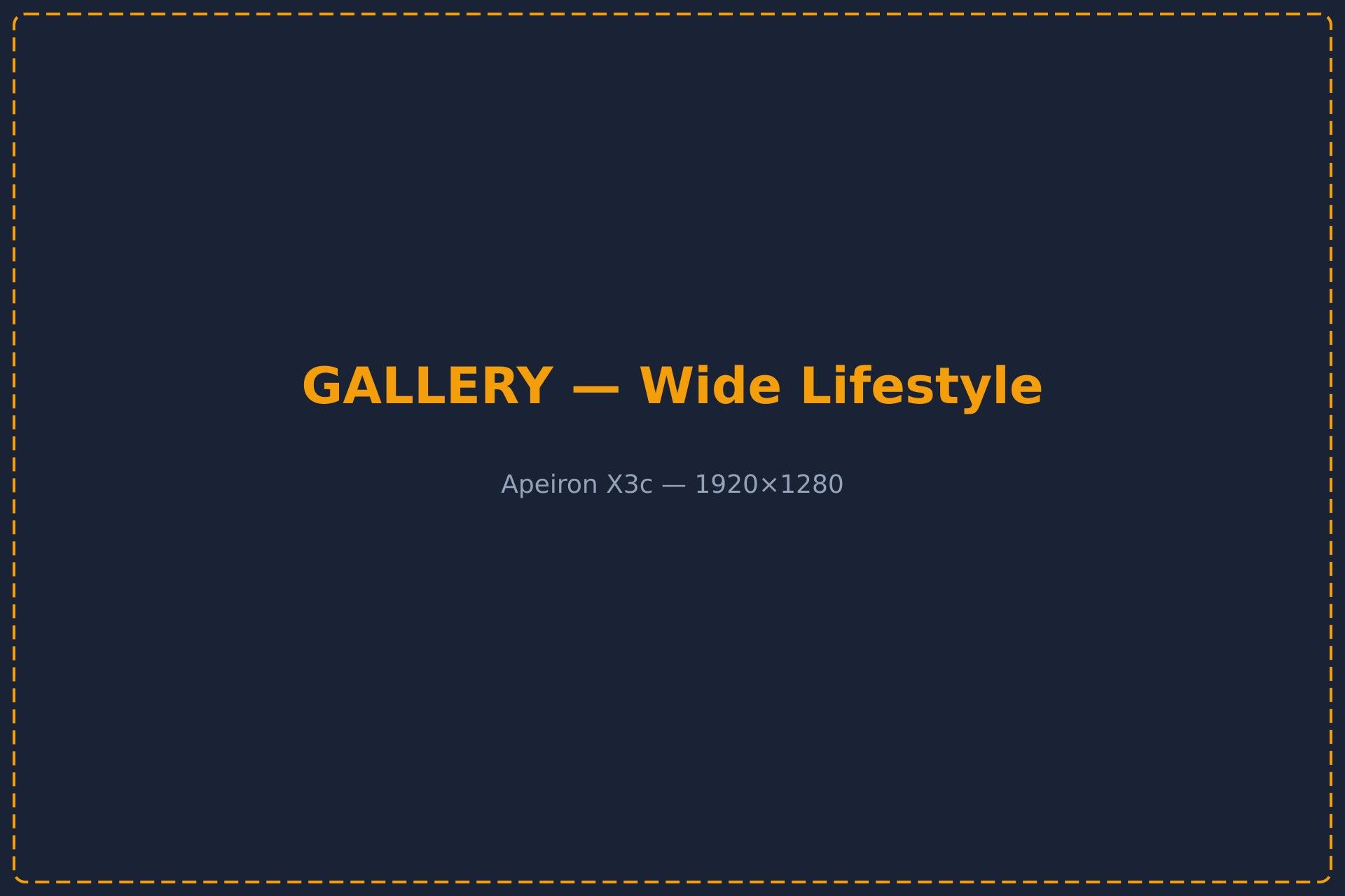 Apeiron X3c - वाइड लाइफस्टाइल व्यू